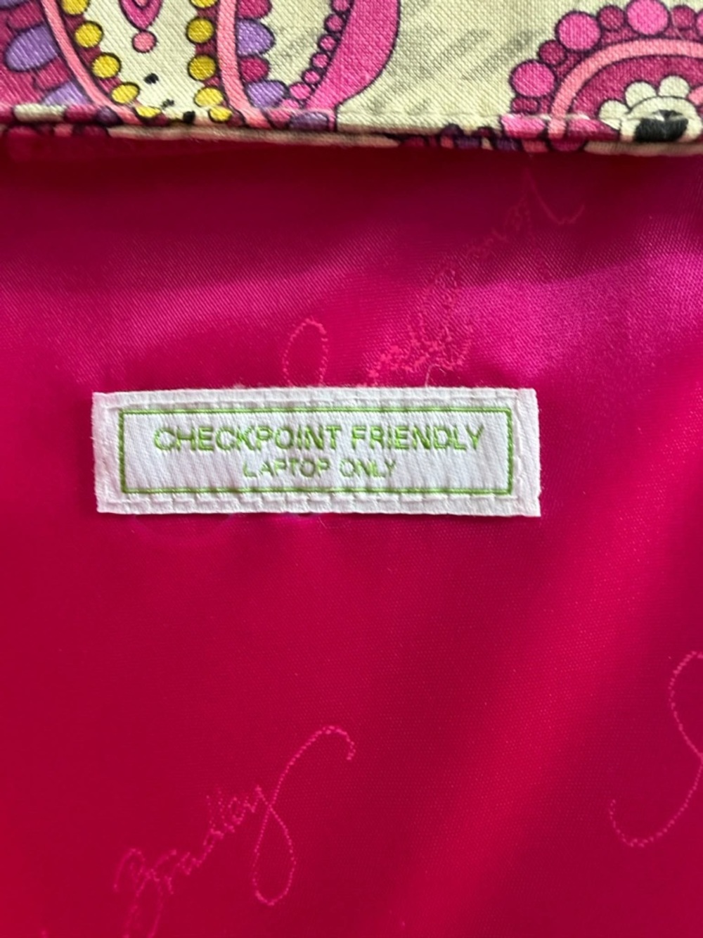 Vera Bradley laptop case 05-26-10 B - Picture 3 of 3
